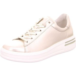 Gabor Low-Top sneakers voor dames, lage schoenen, licht extra breed (G), Poeder 82, 37 EU
