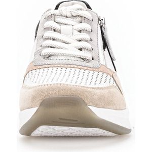 Gabor Low-Top sneakers voor dames, lage schoenen voor dames, Wit Oasi zwart 55, 39 EU