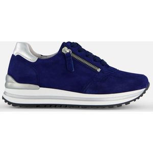 Gabor Low-Top sneakers voor dames, lage schoenen, comfortabele extra breedte (H), oceano zilver 36, 42 EU Breed