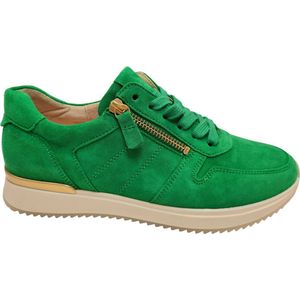 Gabor Low-Top sneakers voor dames, lage schoenen, uitneembaar voetbed, beste pasvorm, groen 19, 38 EU