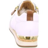 Gabor Low-Top sneakers voor dames, lage schoenen voor dames, wit camel 21, 38.5 EU