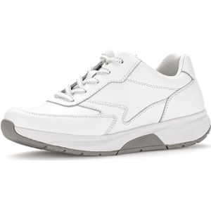 Gabor - Lage Sneakers - Wit - Nerfleer - Plat