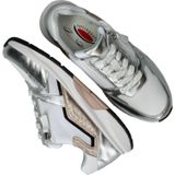 Gabor Low-Top sneakers voor dames, lage schoenen voor dames, Wit Zilver Poeder 51, 40 EU