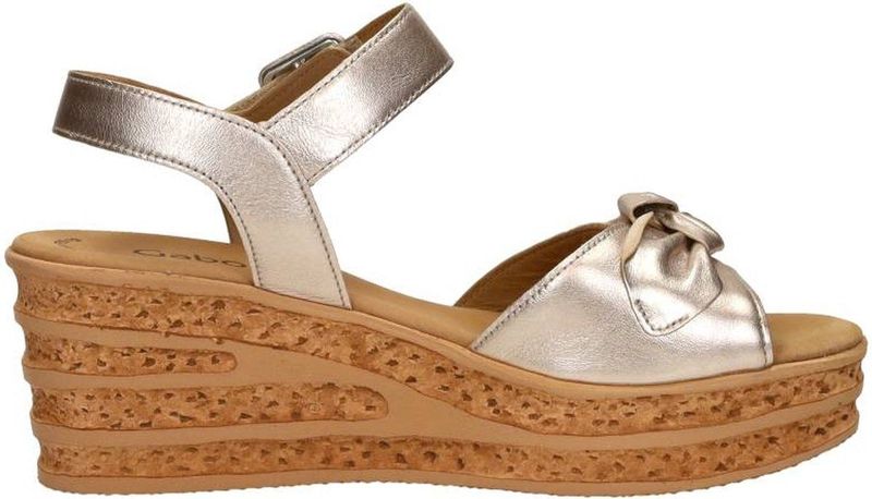 Gabor - 44.653 Sandalen - Zwart - Sleehak - Dames