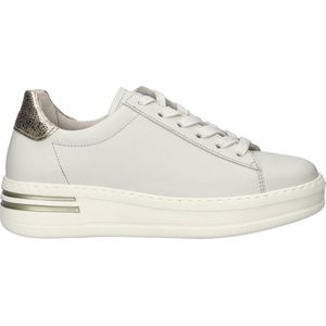 Gabor Low-Top sneakers voor dames, lage schoenen, lichte extra breedte (G), Offwhite Platino 62, 44 EU