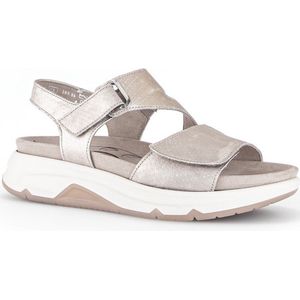 Gabor - 46.885.82 - Sandalen - Puder metallic - Leer - Klittenband