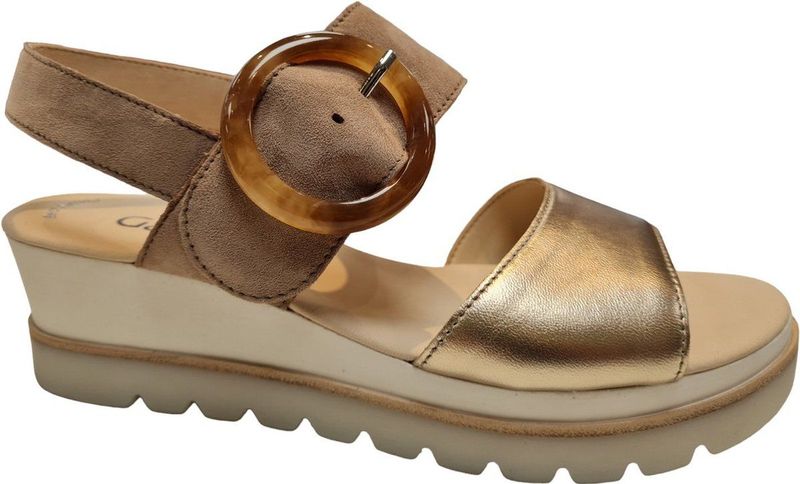 Gabor 645 62 dames sandalen sportief (4 5) metallic