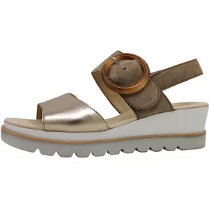 Gabor 2272351 Wit / Zilver - Gratis levering | ! - Schoenen Sandalen met hakken Dames € 109,00