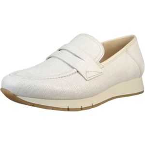 Gabor - Dames Loafers - Wit - Reptielenleer