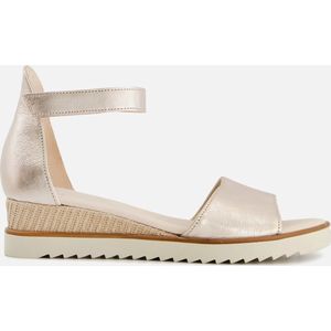 Gabor - Dames Sandaal - Zwart - Leer - Rubberen Zool