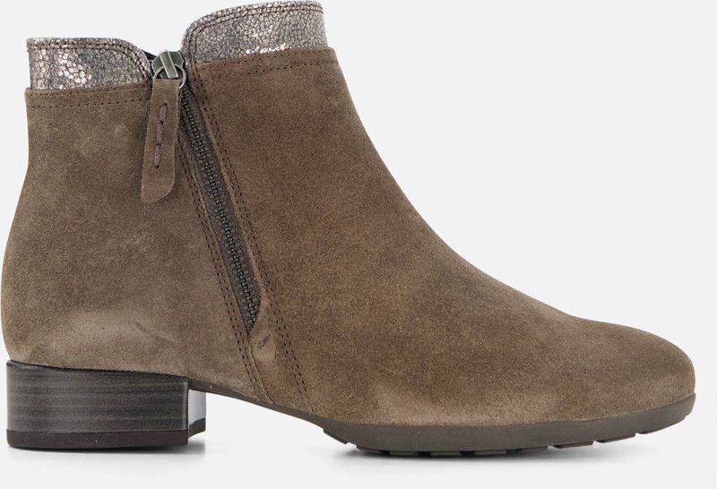 Gabor 680 3 Enkellaarsjes - Enkelboots met rits - Dames - Bruin