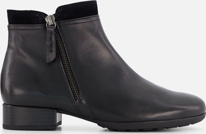 Gabor 718 Enkellaarsjes - Enkelboots met rits - Dames - Zwart
