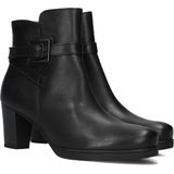 Gabor - 32.083 - Enkellaarsjes - Zwart - Leer - Ritssluiting