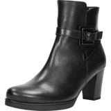 Gabor - 32.083 - Enkellaarsjes - Zwart - Leer - Ritssluiting