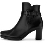 Gabor - 32.083 - Enkellaarsjes - Zwart - Leer - Ritssluiting