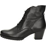 Gabor - Enkellaars - Zwart - Leer - Rubberen Loopzool