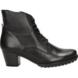 Gabor - Enkellaars - Zwart - Leer - Rubberen Loopzool