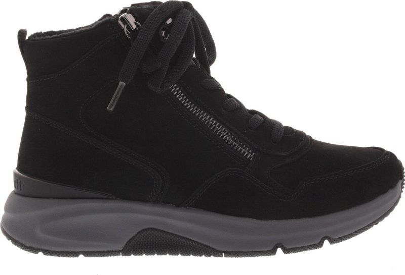 Gabor - Rollingsoft Boot - Zwart - Suède - Rits