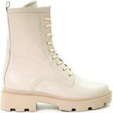 Gabor - Enkellaarsjes - Beige - Leer - Vetersluiting - Enkelhoogte
