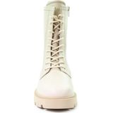 Gabor - Enkellaarsjes - Beige - Leer - Vetersluiting - Enkelhoogte