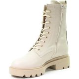 Gabor - Enkellaarsjes - Beige - Leer - Vetersluiting - Enkelhoogte