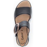 Gabor Sandalen zwart Leer - Dames