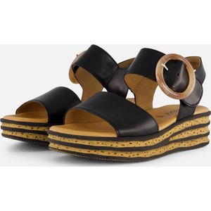 Gabor Sandalen zwart Leer - Dames