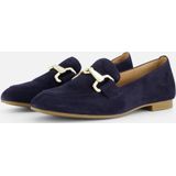 Gabor - Instappers - Blauw - Suede - Leer - Rubber Zool