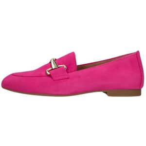 Gabor - Roze Loafers - Suède - Gouden Horsebit Detail