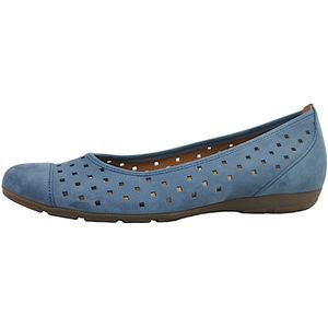 Gabor 44.169.10 - dames ballerina - blauw - maat 38.5 (EU) 5.5 (UK)