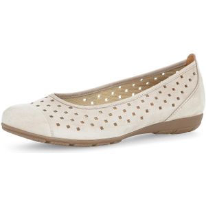 Gabor, Schoenen, Dames, Beige, 39 EU, Beige Instap Zomer Ballerina Schoenen