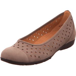 Gabor, Schoenen, Dames, Grijs, 42 EU, Suède, Grijze Suède Zomer Ballerina`s