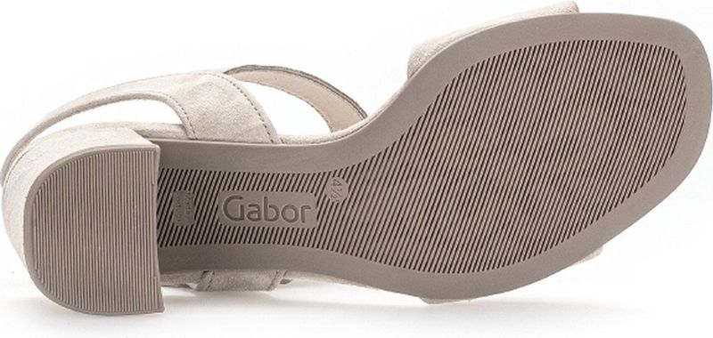 Gabor Best Fitting Beige Sandaal Met Hakje