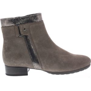 Gabor, Dames Enkellaarsjes Taupe Nubuck Beige, Dames, Maat:38 1/2 EU