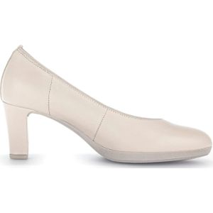 Gabor, Stijlvolle leren pump voor dames Beige, Dames, Maat:35 EU