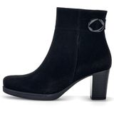 Gabor - Comfort Enkellaarsjes - Zwart - Suède - Dempende Zolen