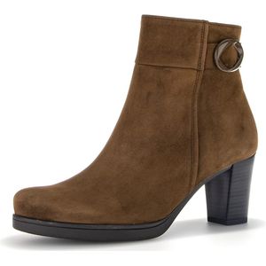 Gabor 083 Enkellaarsjes - Enkelboots met rits - Dames - Bruin - Maat 38,5