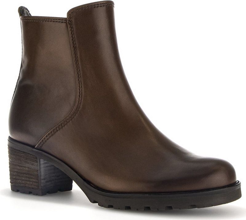 Gabor 800 1 Enkellaarsjes - Enkelboots met rits - Dames - Cognac
