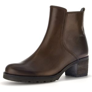 Gabor 800.1 Enkellaarsjes - Enkelboots met rits - Dames - Cognac - Maat 38,5