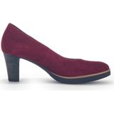 Gabor - 32.110.38 - Dames Pump - Rood - Suède - Hakhoogte 7 cm