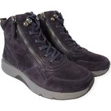 Gabor Rollingsoft Veterboots blauw Suede - Dames