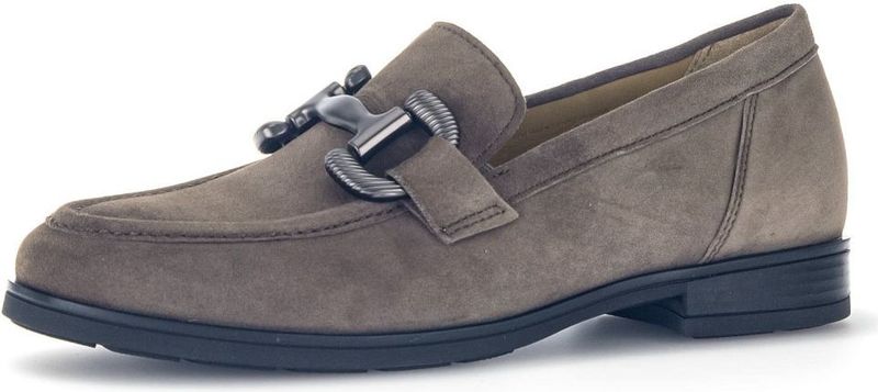 Gabor - Loafer - Taupe - Suede - Leren Voetbed