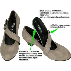 Gabor - 36.149.13 - Pumps - Taupe - Nubuck - Comfort