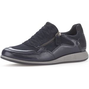 Gabor - Dames Sneakers - Blauw - Sportieve Instapper met Rits