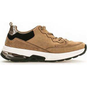 Gabor rollingsoft sensitive 36.844.44 - dames rollende wandelsneaker - beige - maat 42 (EU) 8 (UK)