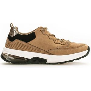 Gabor rollingsoft sensitive 36.844.44 - dames rollende wandelsneaker - beige - maat 43 (EU) 9 (UK)