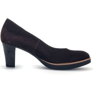 Gabor, Bruine Suède Pump met 6cm Hak voor Dames Bruin, Dames, Maat:35 1/2 EU