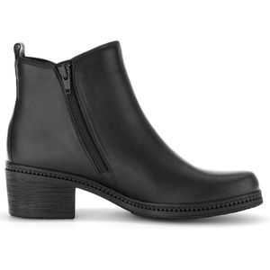 Gabor - Korte Laars - Zwart - Gladleer - Lichtgewicht Loopzool