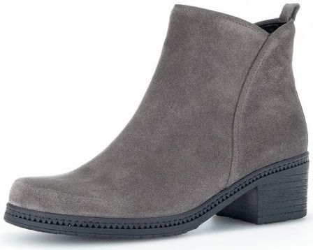 Gabor - Korte Laars - Grijs - Suède - Zacht Textiel Gevoerd