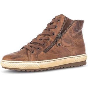 Gabor DAMES Sneakers, Vrouwen Hoge Sneaker,verwisselbaar voetbed,laarzen met veters,mid-cut,Bruin (copper) / 54,40 EU / 6.5 UK